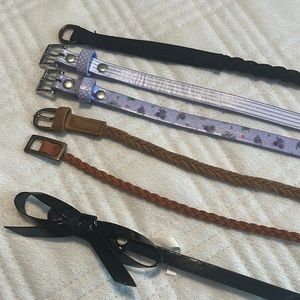 Girls belt LOT of 6